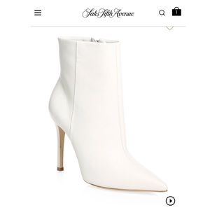 Schutz Aide Leather Stiletto Booties sz 7.5. NEW!